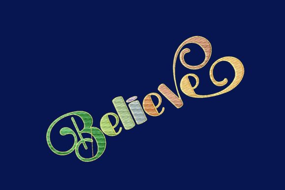 Believe: A Thoughtful Embroidery Design for Meaningful Gifts