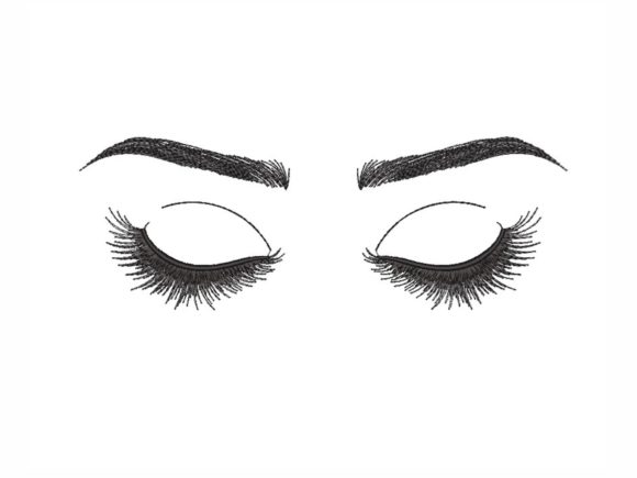 Eyelashes: A Beauty Embroidery Design That Actually Works