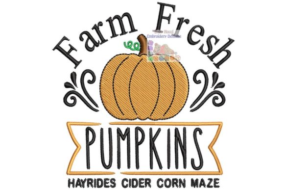 Farm Fresh Pumpkin Embroidery Review