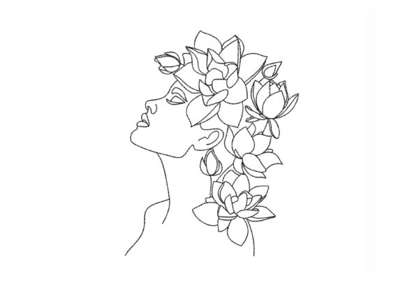 Floral Woman Embroidery Design Review
