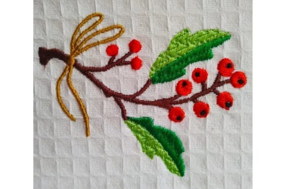 Holly: A Festive, Versatile Embroidery Design for Small Shops