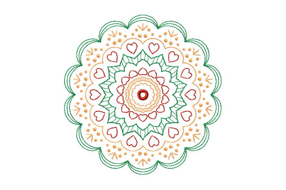 Mandala with Hearts