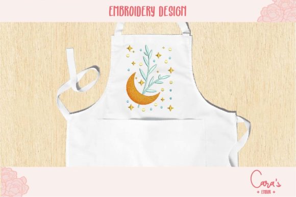 Moon Plants and Stars: A Celestial Embroidery Design Review