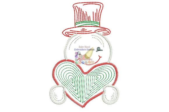 Snowman with Heart