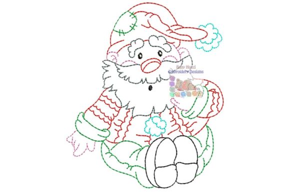 Surprised Santa Multicolor Character